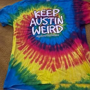 Keep Austin Weird tye-dye shirt. Size XL.